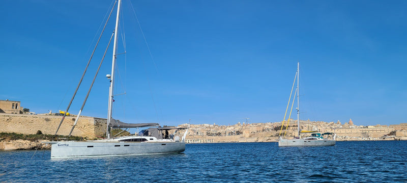 Swiftsure Clients Share an Anchorage in Malta!