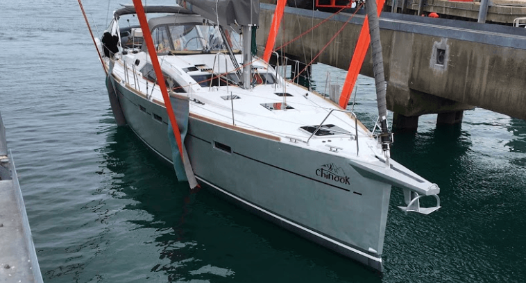 Allures 45.9 "Chinook" launches in Cherbourg, heads for the Med