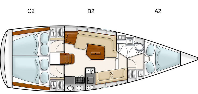 Hanse 350 REDFISH BLUEFISH